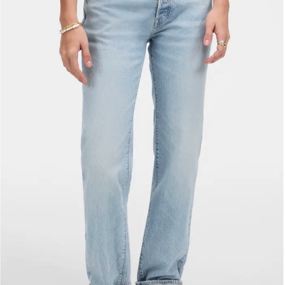 Madewell The Dean Easy Straight Leg, size 28.  Perfect condition!
